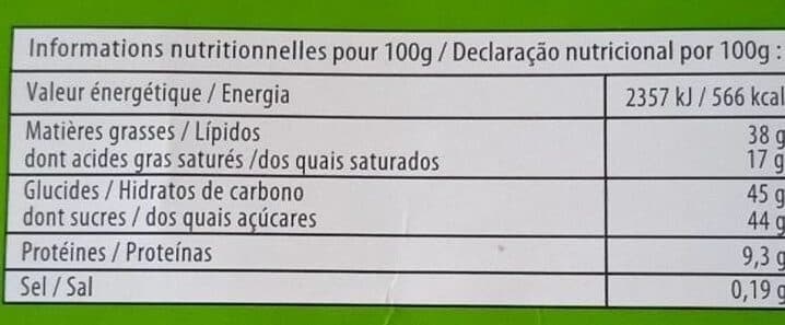 prado Tablette De Chocolat Noisettes packshot