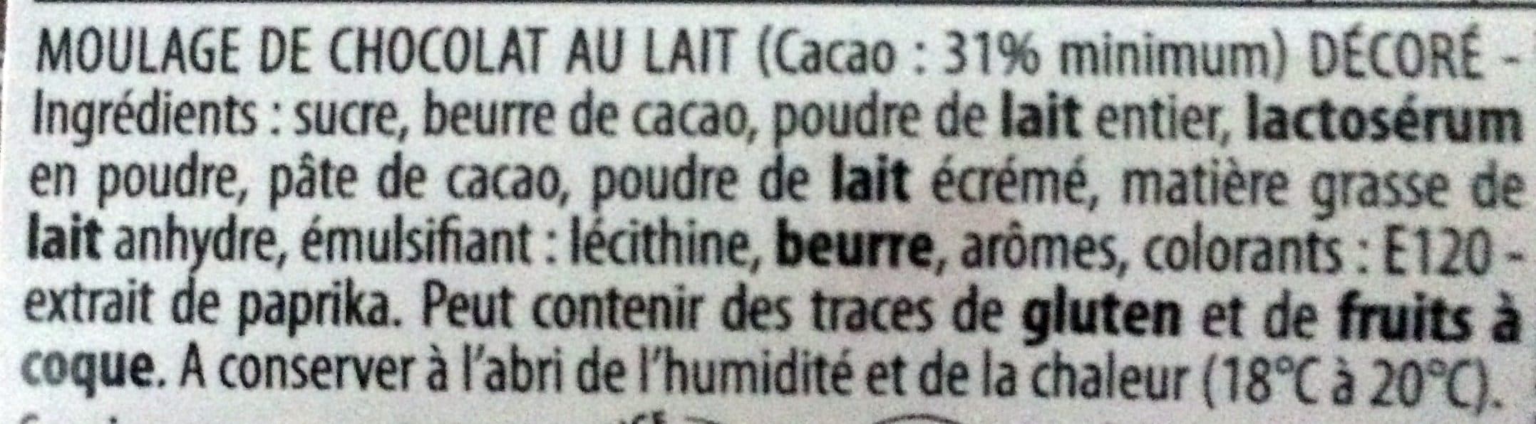 Cémoi Moulage de chocolat au lait décoré packshot