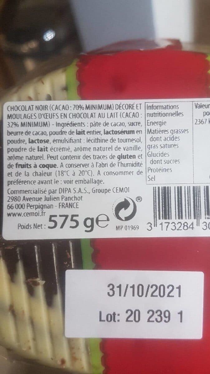 Cemoi Poule chocolat noir packshot