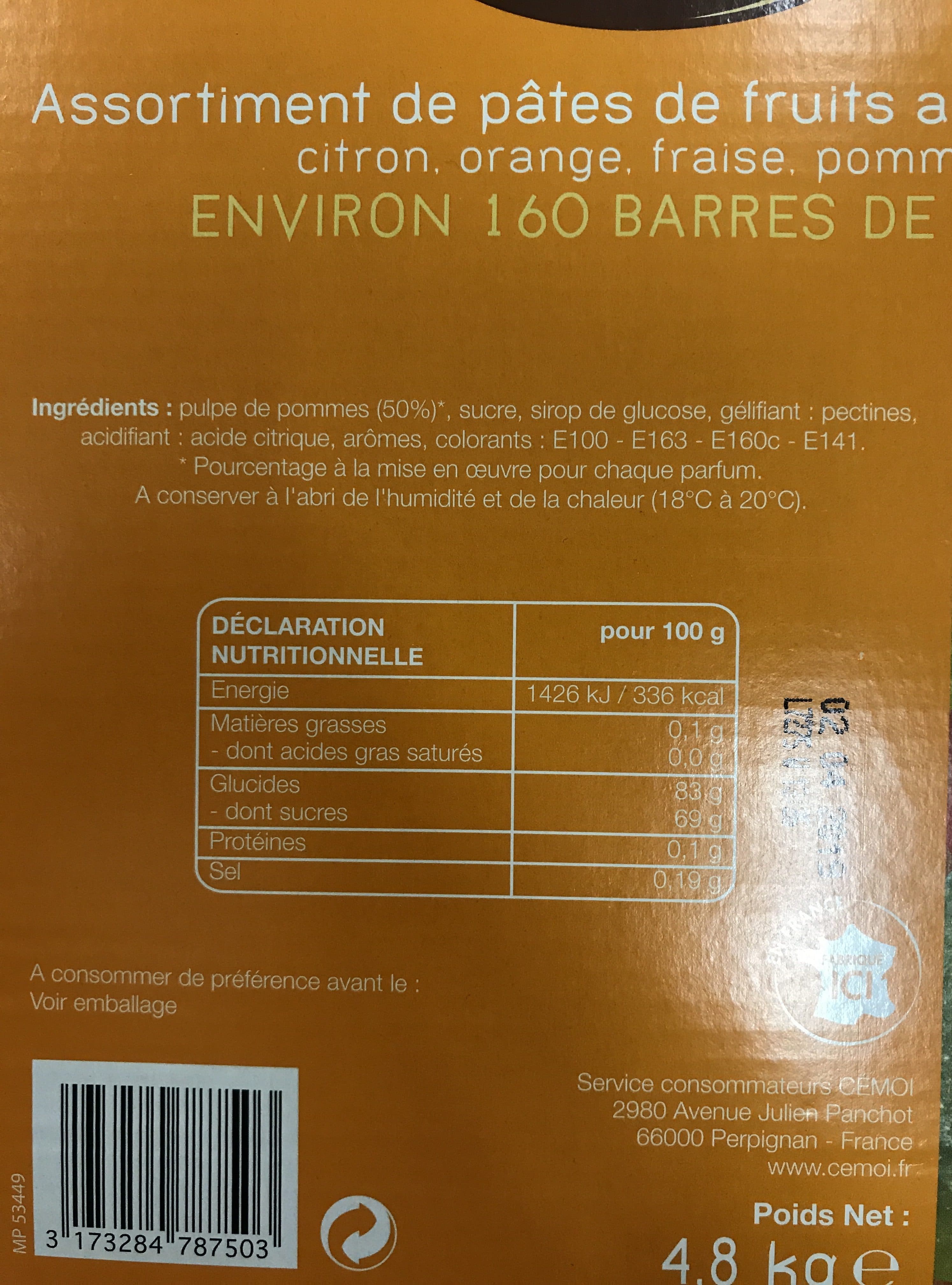 Cémoi Pâtes De Fruits packshot