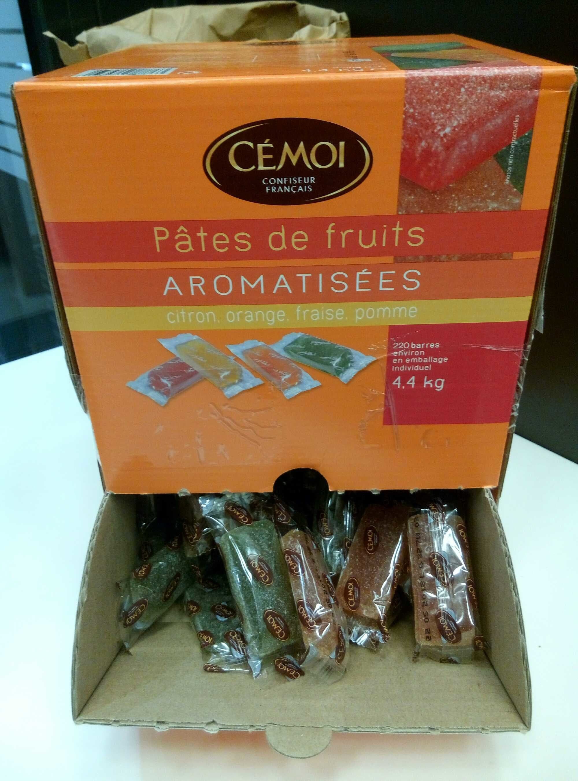 Cémoi Pâtes de Fruits Aromatisées Citron, Orange, Fraise, Pomme packshot