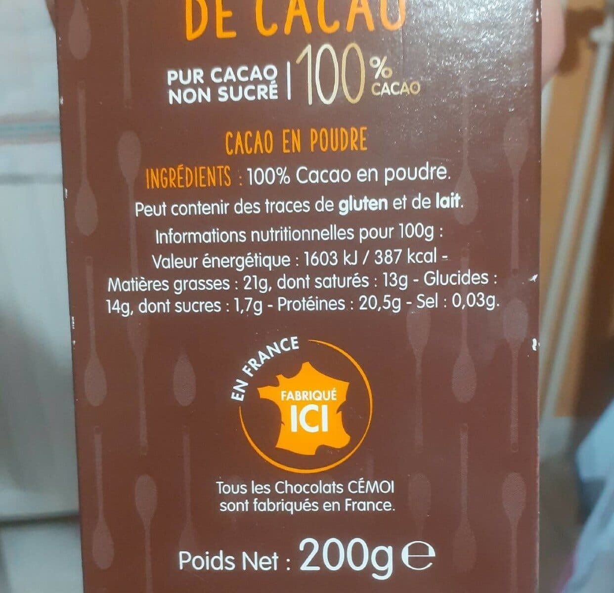 Cémoi Cémoi cacao en poudre packshot