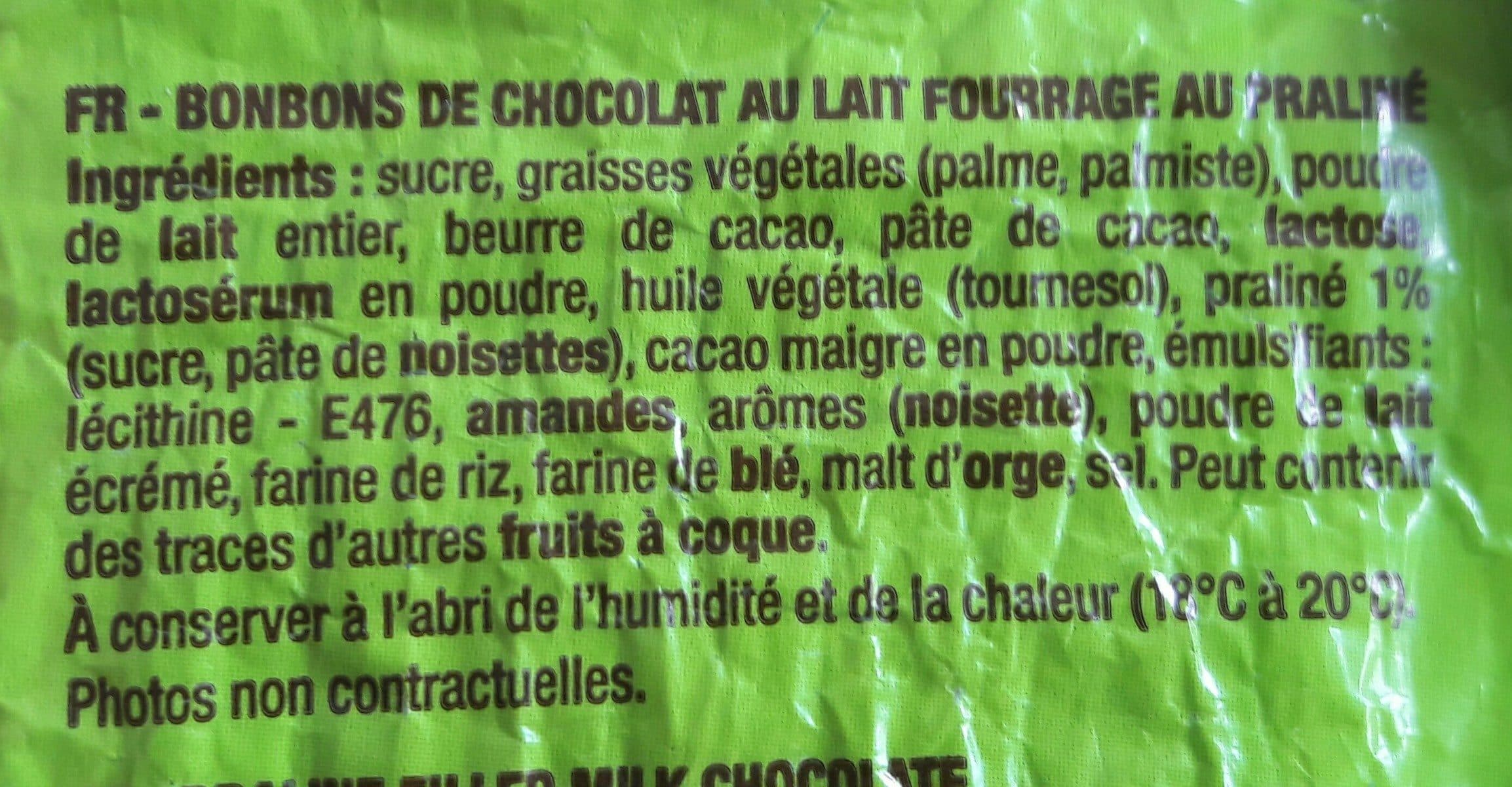 Jacquot Friture praliné chocolat au lait packshot