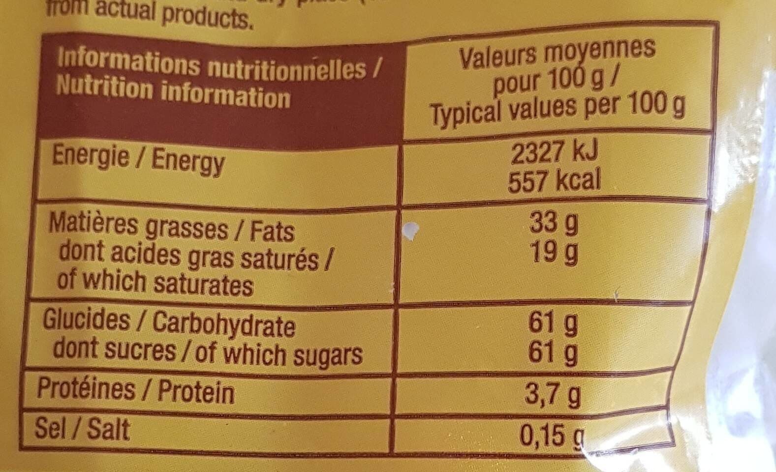 Jacquot Friture Praliné Chocolat blanc packshot