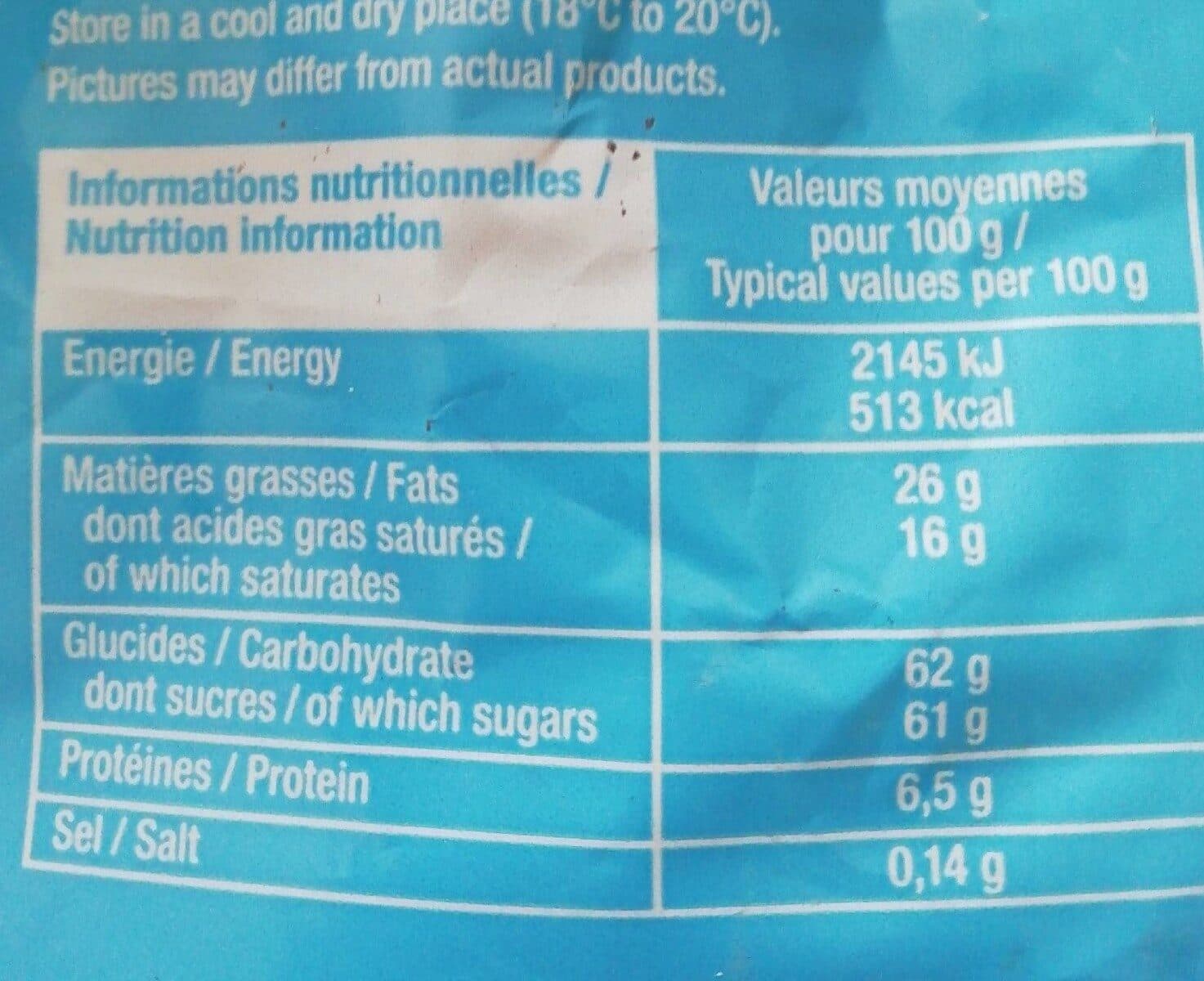 Open Food Facts Friture Pleine Choc.lait Jacquot 250G packshot