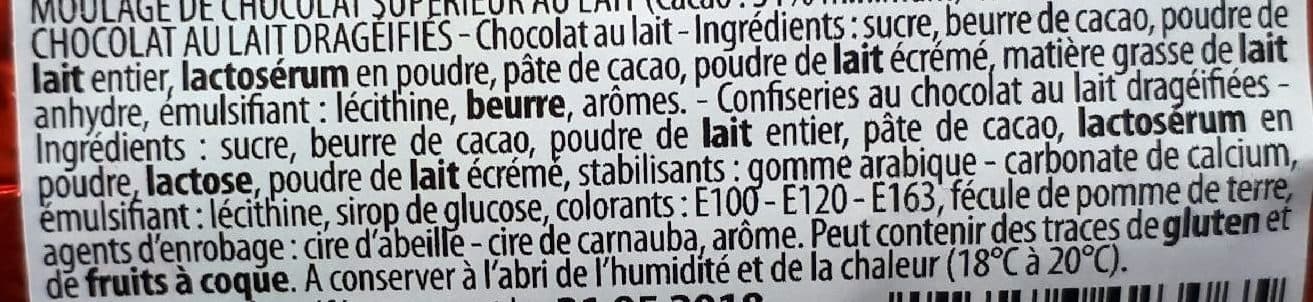 Cémoi Moulage de chocolat au lait garni de chocolatie's packshot