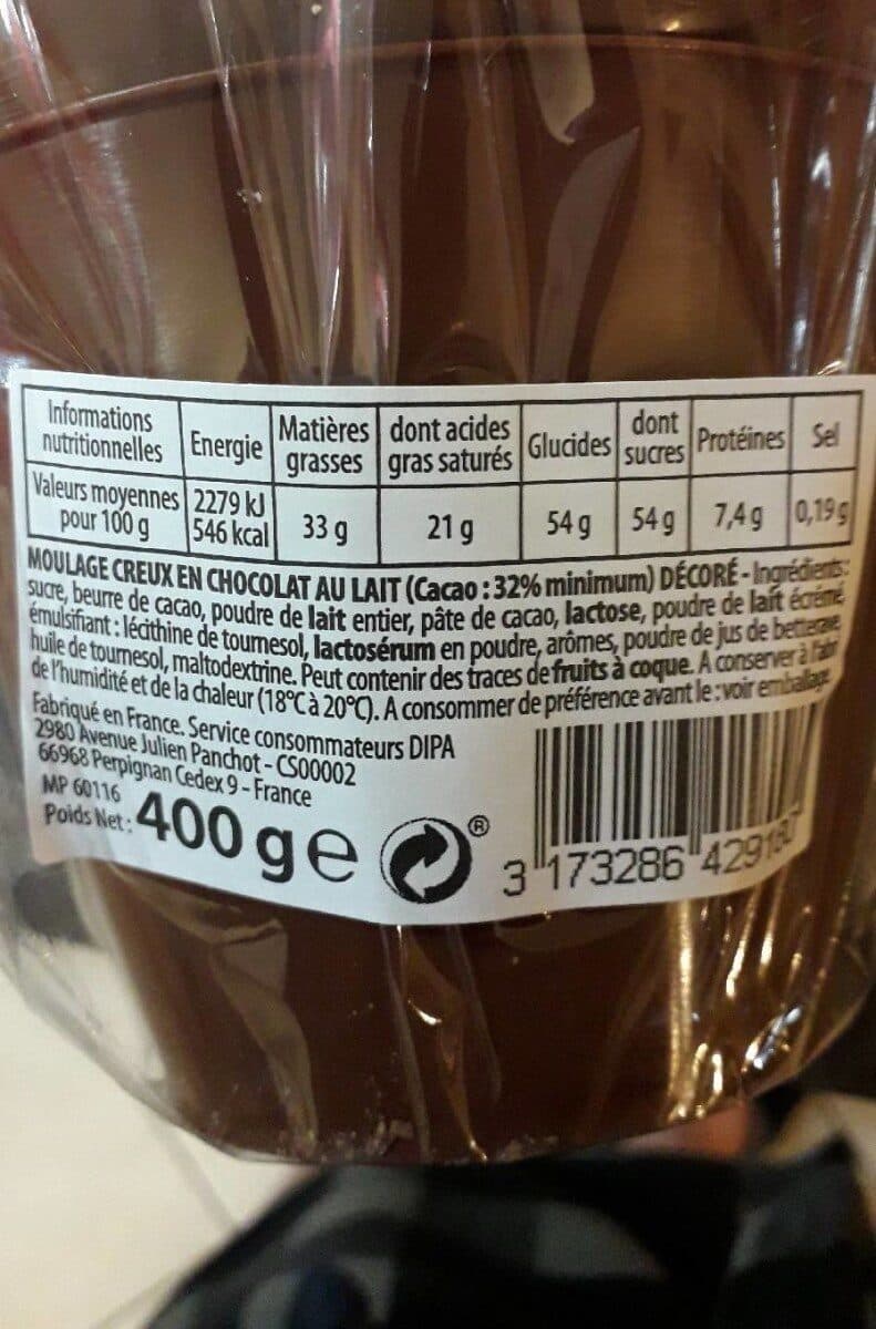 Open Food Facts Chocolat au lait packshot