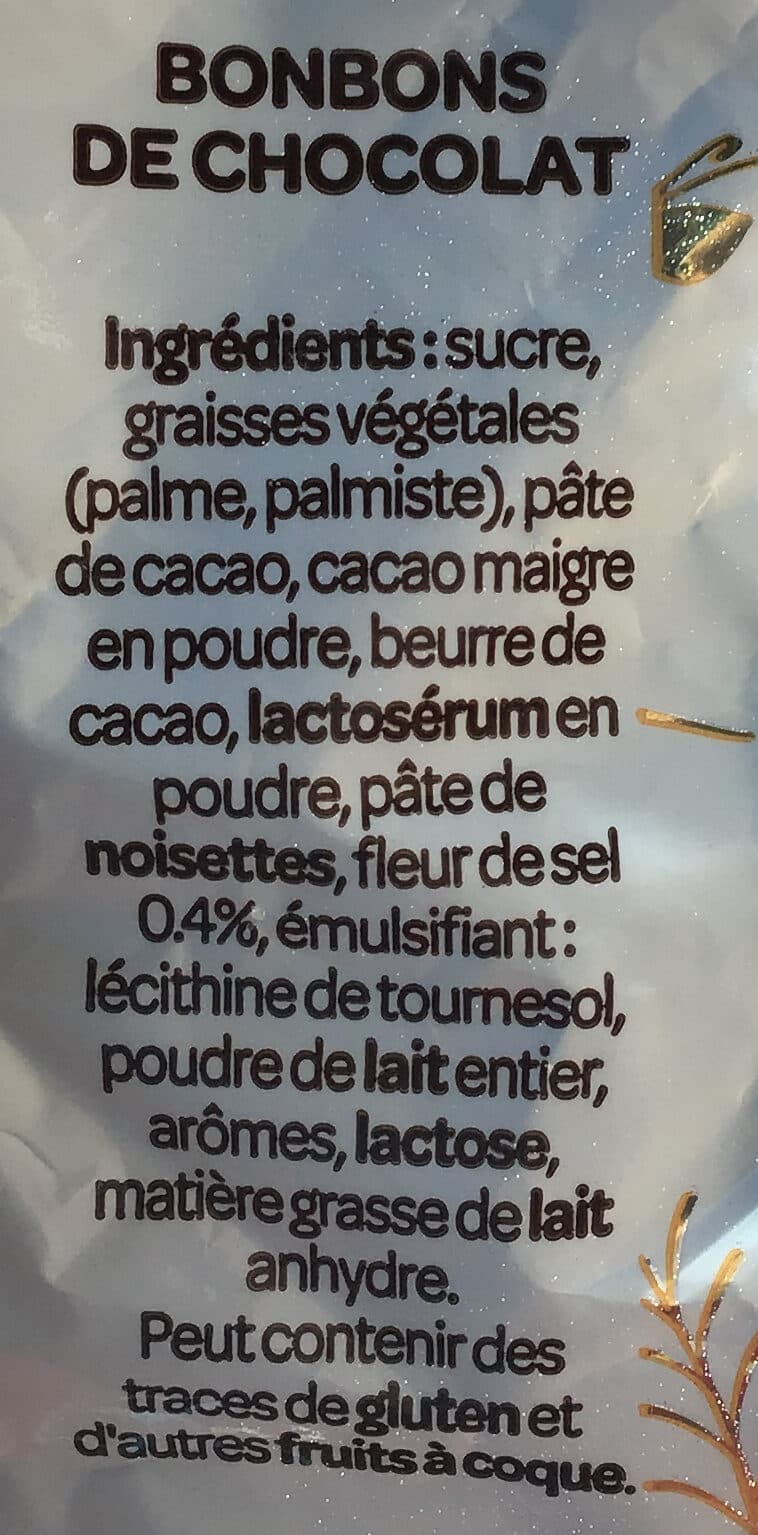 Cémoi Bonbons Chocolat Noir Pointe de Sel packshot