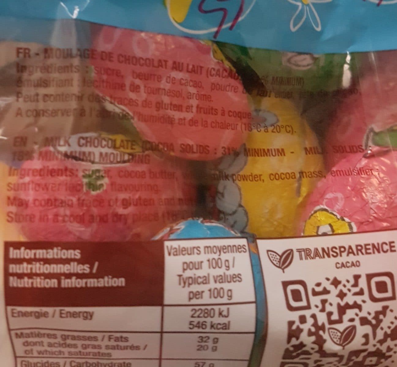 Jaquot Oeufs en chocolat packshot