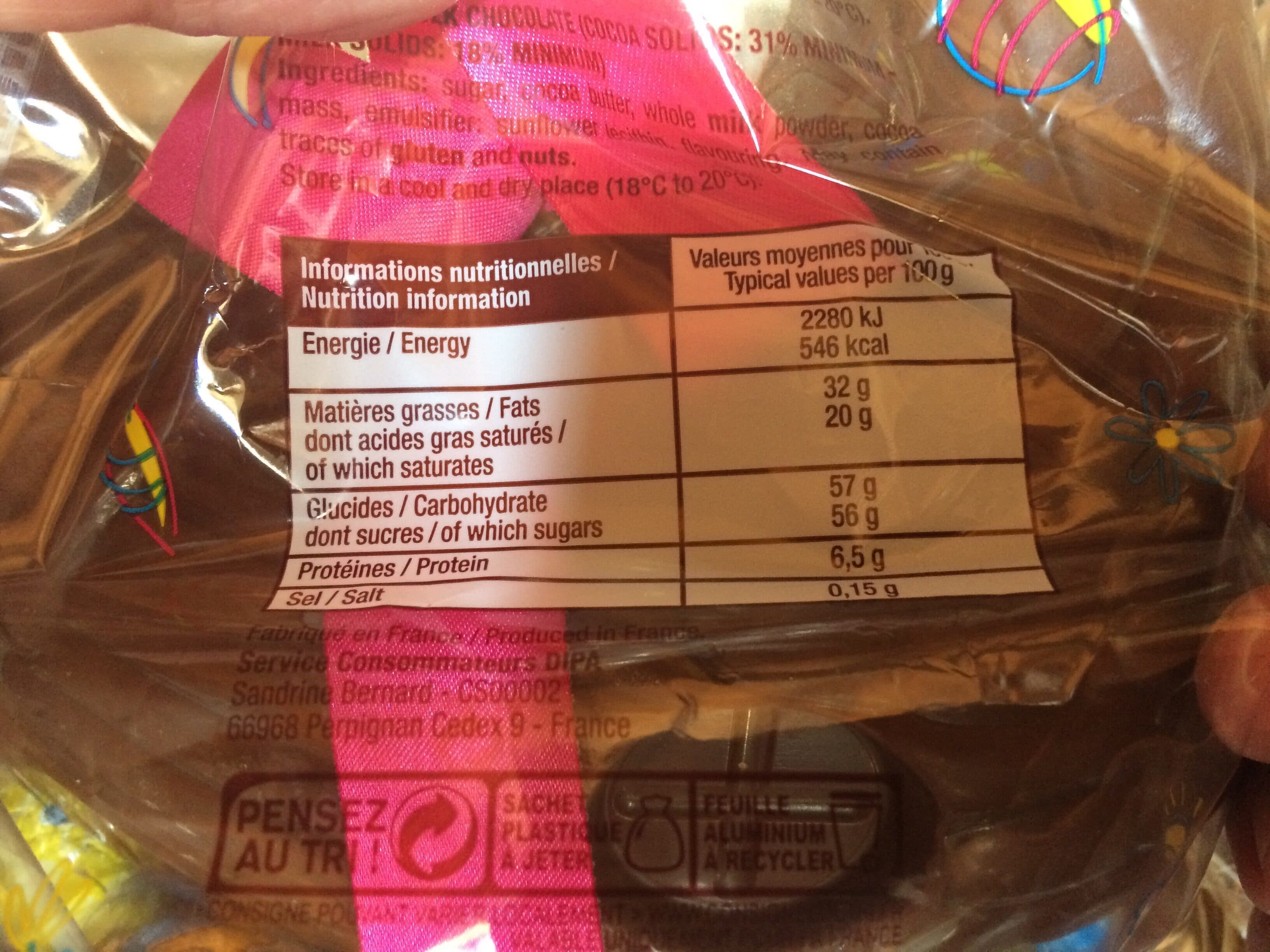 Jacquot Poule en chocolat au lait packshot