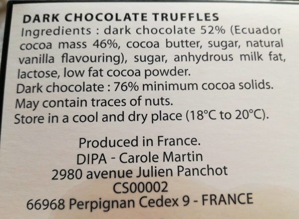 Cémoi Truffes chocolats packshot