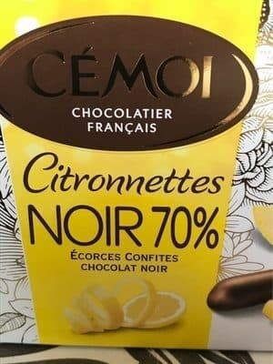 Cémoi Citronnettes noir 70% packshot