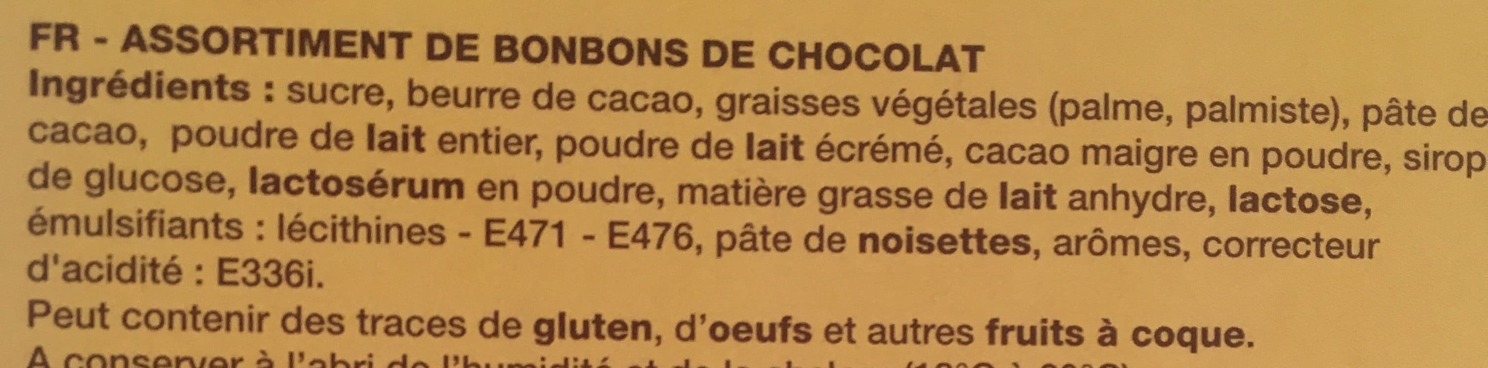Jacquot Assortiment de bonbons de chocolat packshot