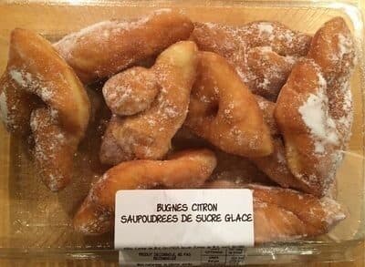 Monoprix Bugnes au citron soupoudrées de sucre glace packshot
