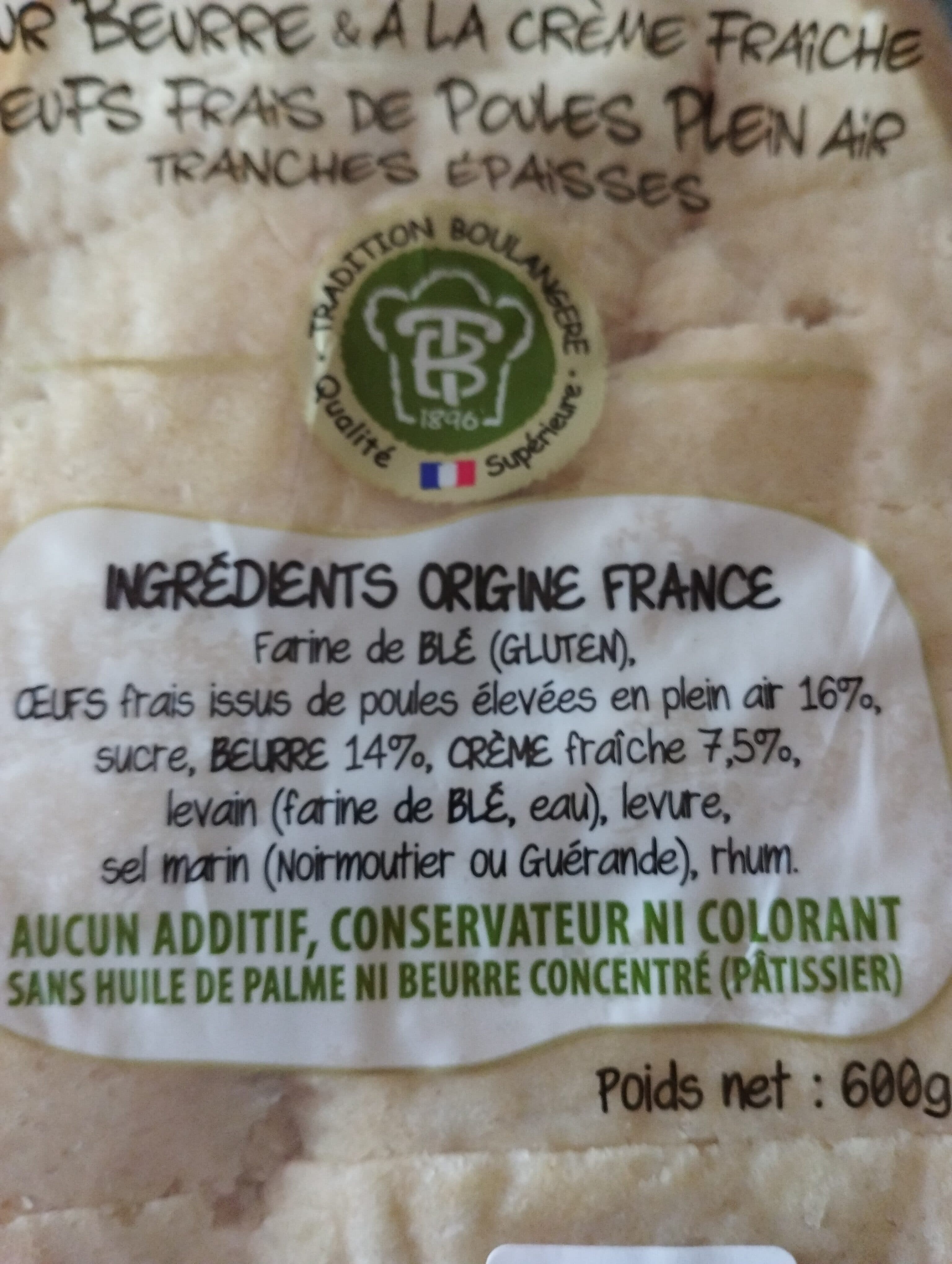 Maline Thomas Gache pure beurre a la creme epaisse homas brioche packshot