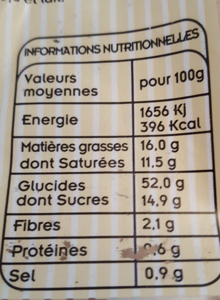 Open Food Facts Brioche tressée packshot