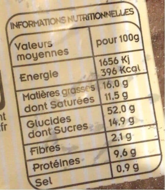 Open Food Facts Brioche tressée packshot