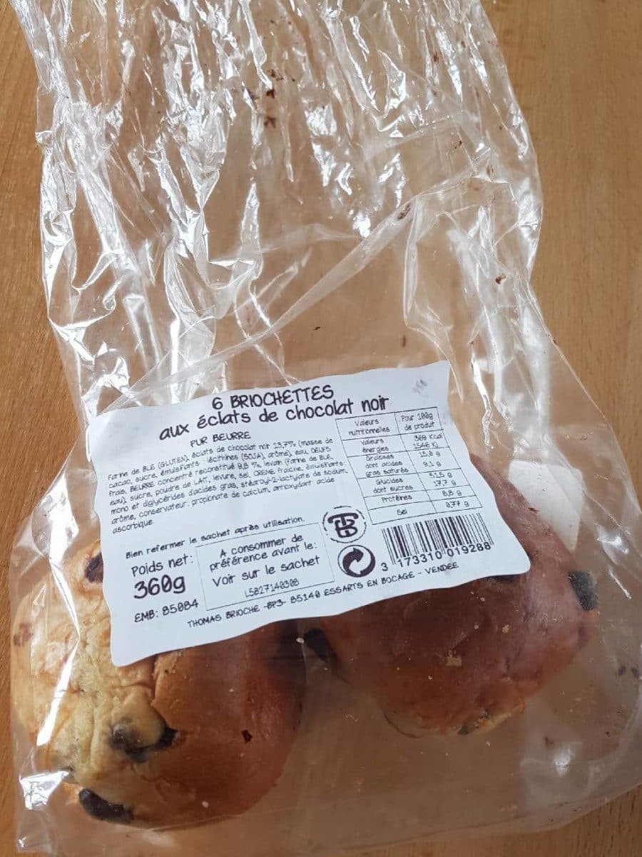Thomas Brioche Briochettes aux eclats de chocolat packshot