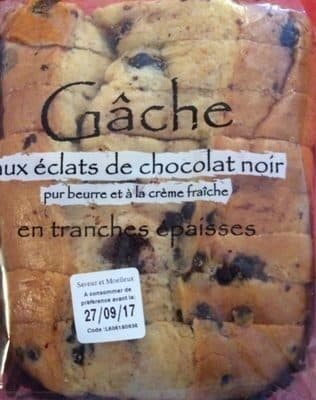 Brioches et Viennoiseries Thomas Gâche aux Éclats de Chocolat Noir packshot