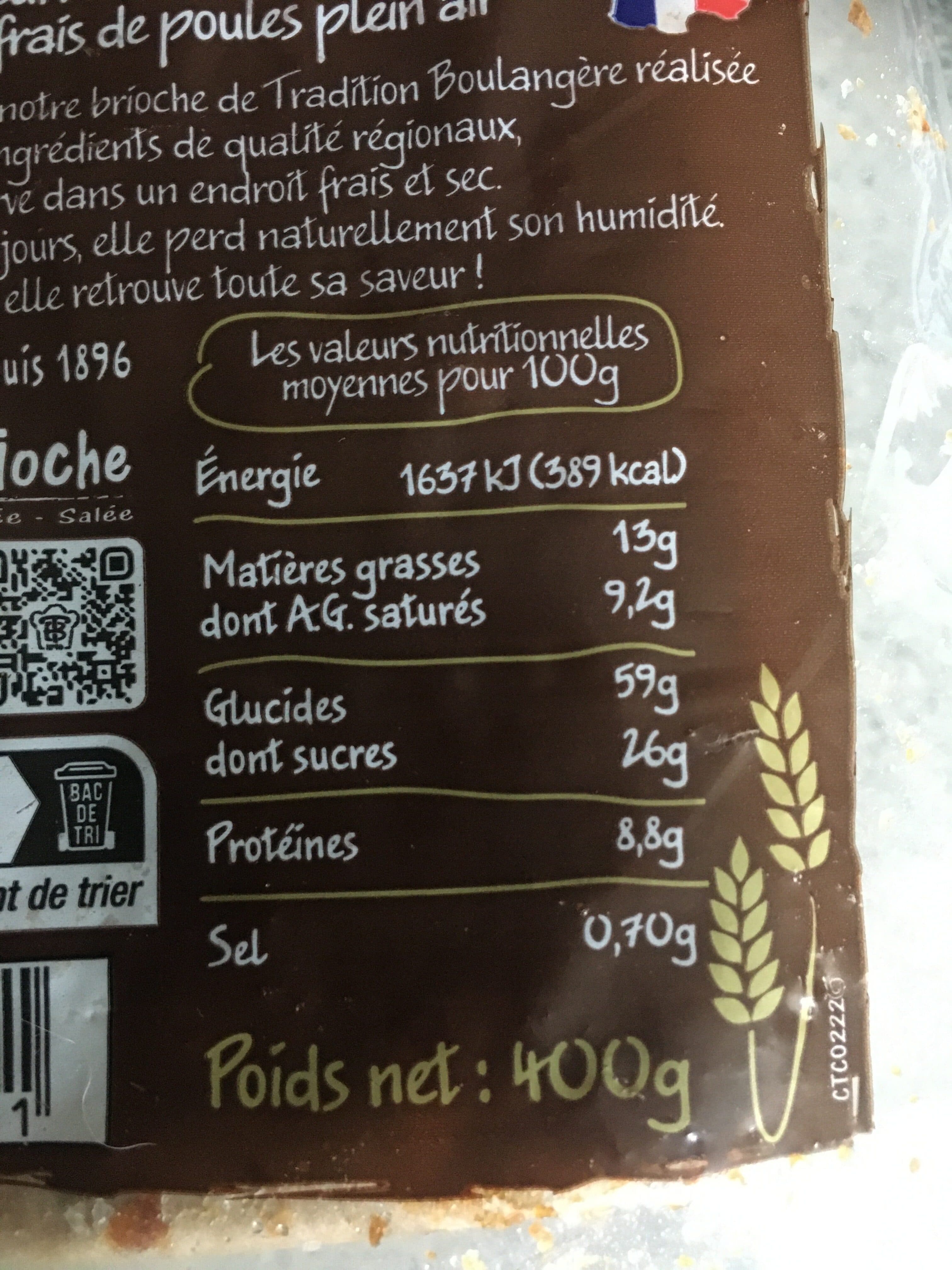 Thomas Brioche Brioche sucrée (Pur beurre, tradition boulangère) packshot