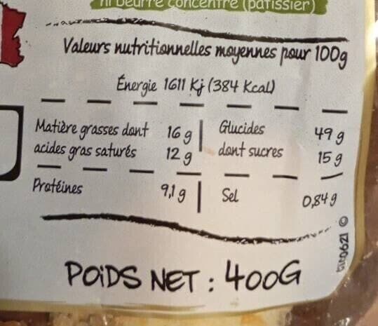 Open Food Facts Brioche vendéenne packshot