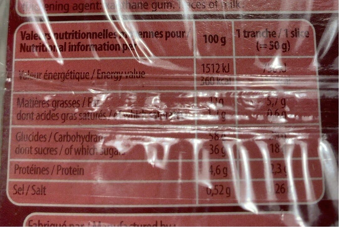 Lemarié Pâtissier Cake aux fruits en tranches packshot