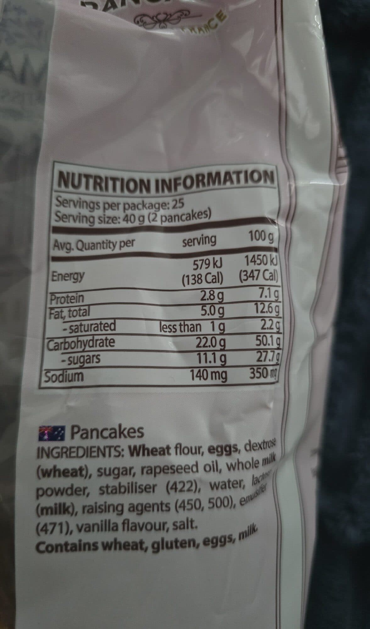 Costco Pancakes Pancake Lemarie packshot