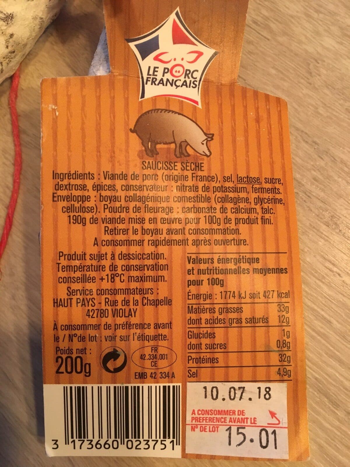 Open Food Facts Fagot de saucisses perchettes ficelees Haut Pays x5 packshot