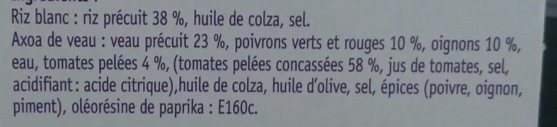 Cuisine Des Pyrénées Axoa de veau et son riz blanc packshot