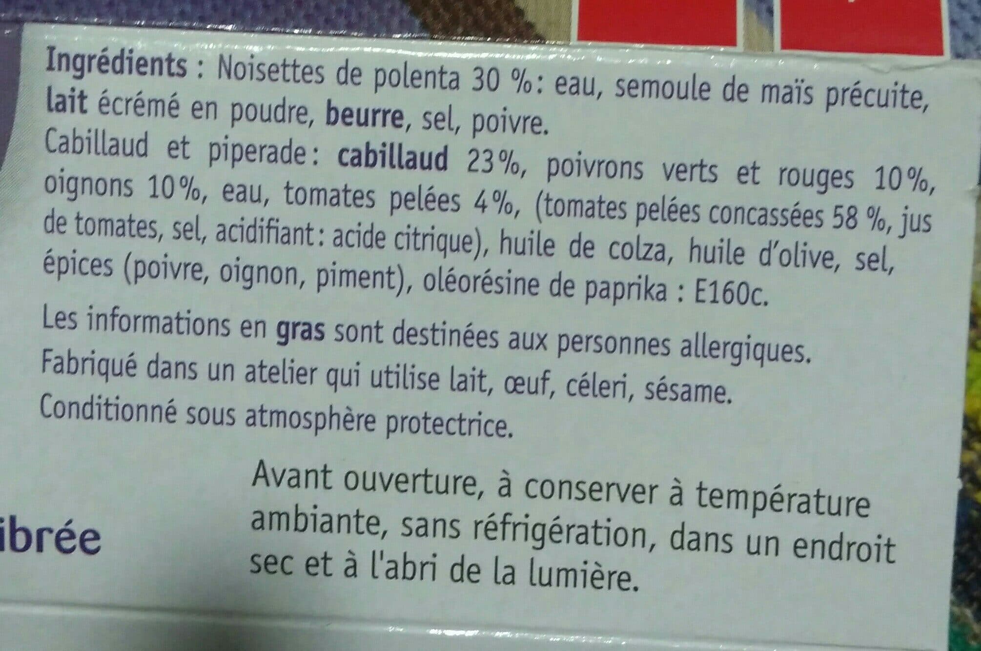 Cuisine Des Pyrénées Cabillaud piperade packshot