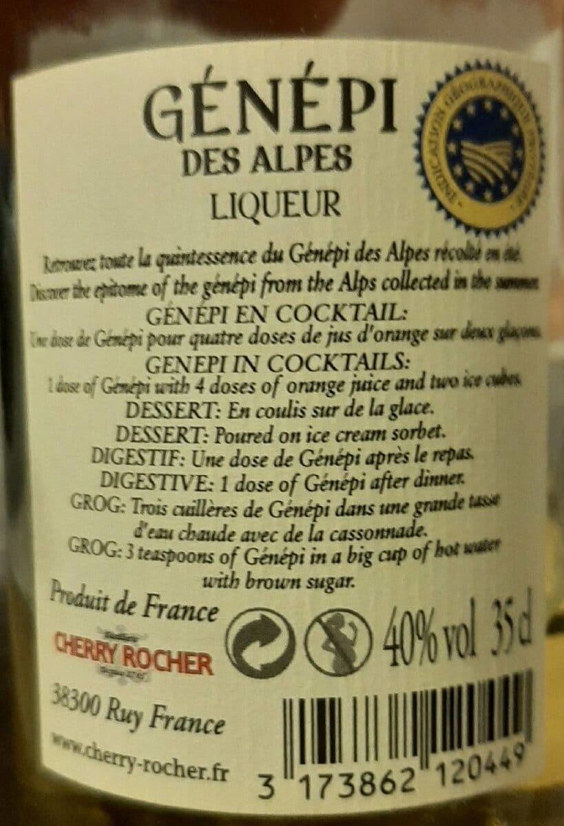 Cherry Rocher Génépi des Alpes packshot
