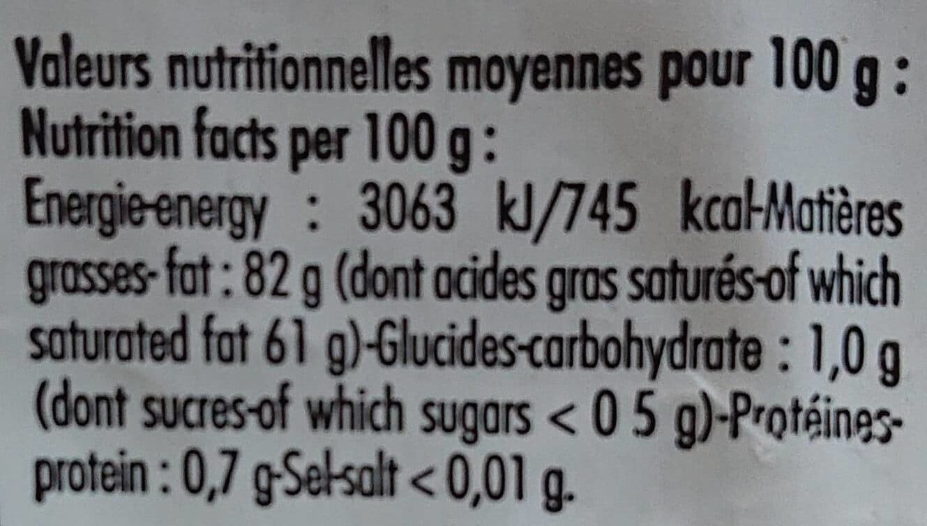 Laiterie Verneuil Beurre Doux Extra-fin packshot