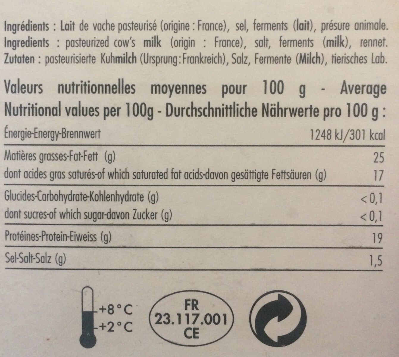 Laiterie de Verneuil Verneuil Fromage que je prefere Camembert Charles Vll packshot