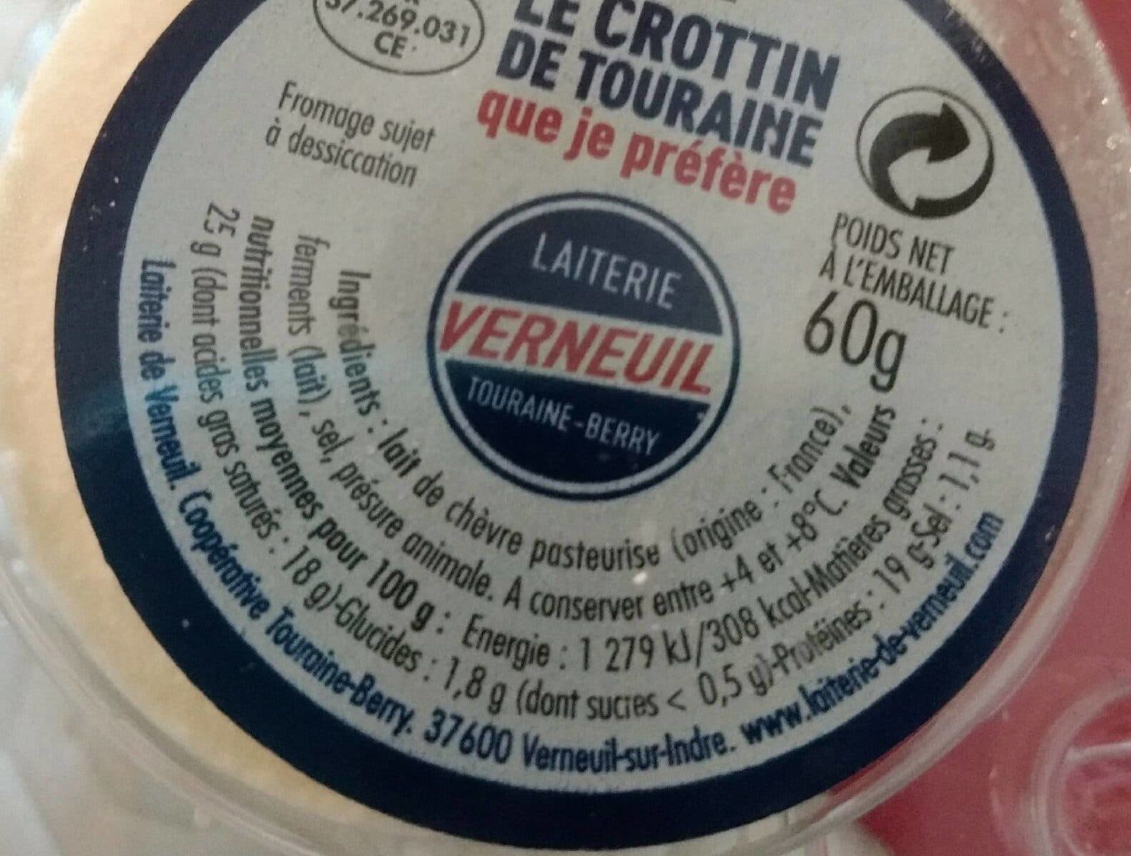 Open Food Facts Le crottin de Touraine que je préfère packshot