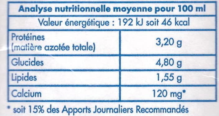 Délices de Touraine Délices de Touraine, Lait Demi-Écrémé Stérilisé UHT packshot