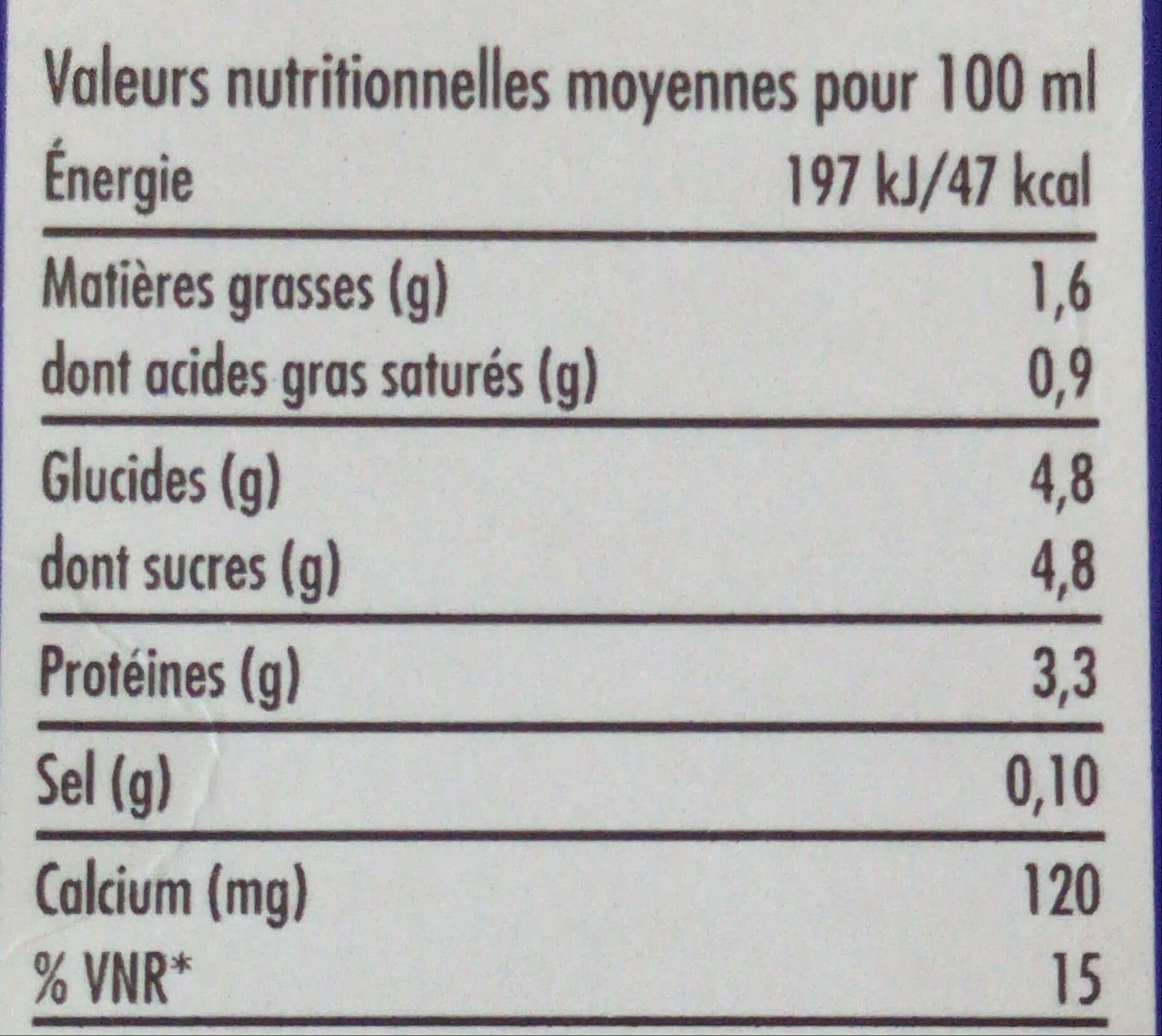 Laiterie Verneuil Lait demi-écrémé Bio packshot