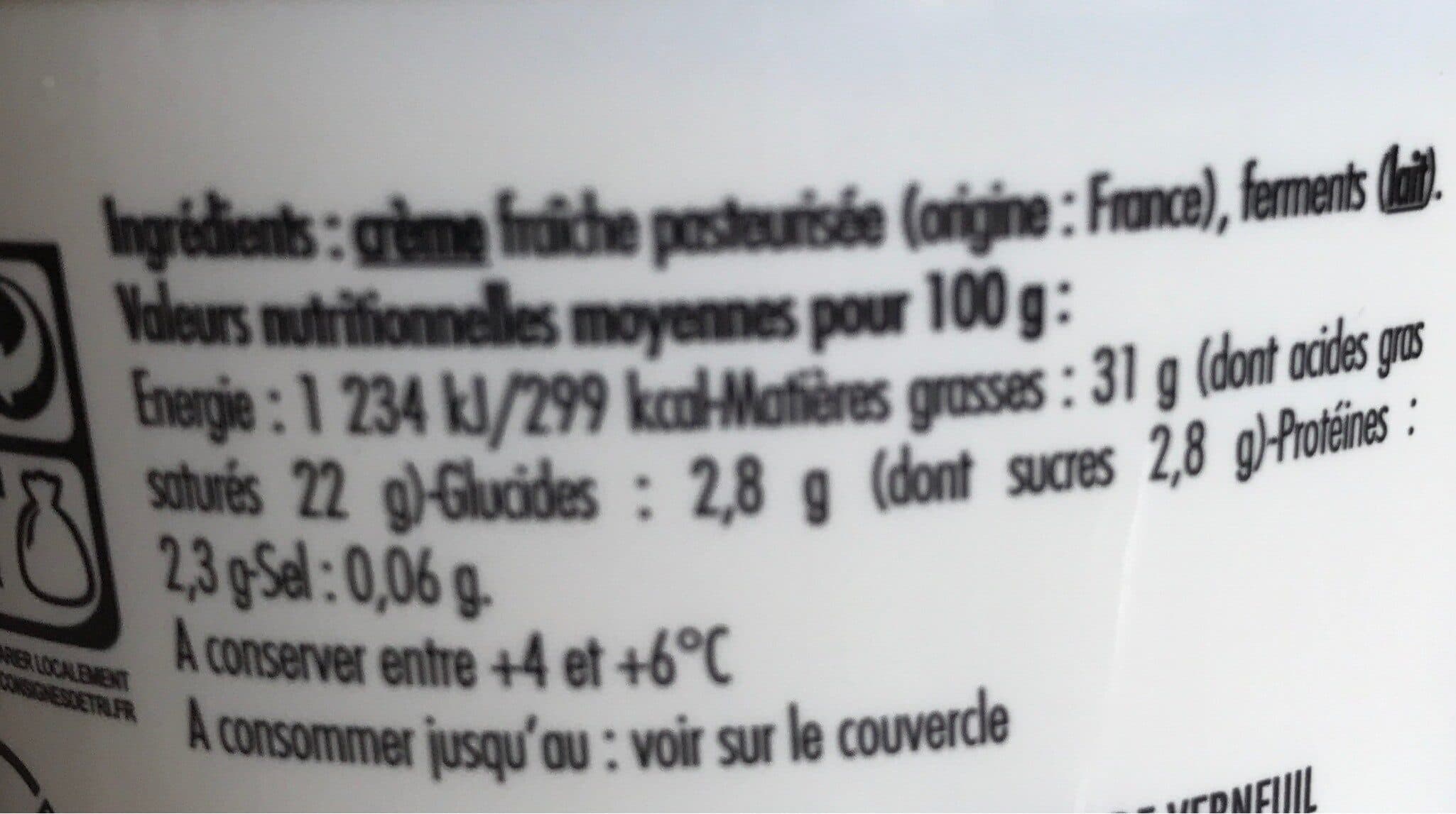 Verneuil Creme fraiche que je préfére packshot
