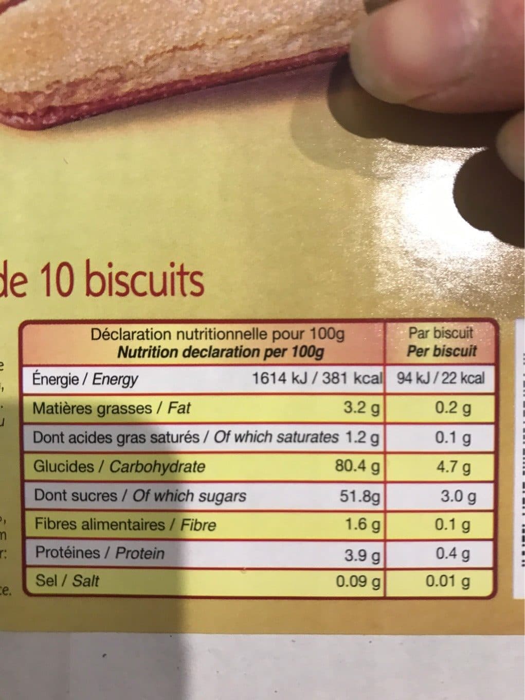 Délos Boudoirs Aux Oeufs packshot