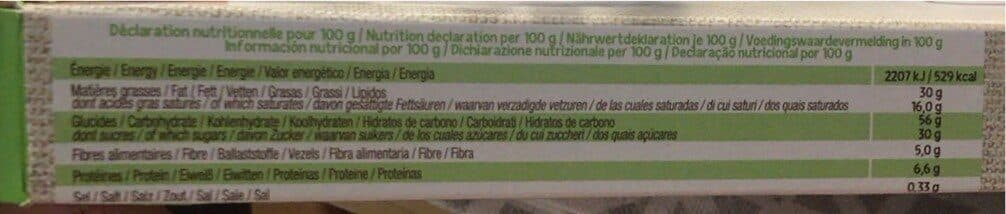 Bio Albon Bâtonnets chocolat noir bio packshot