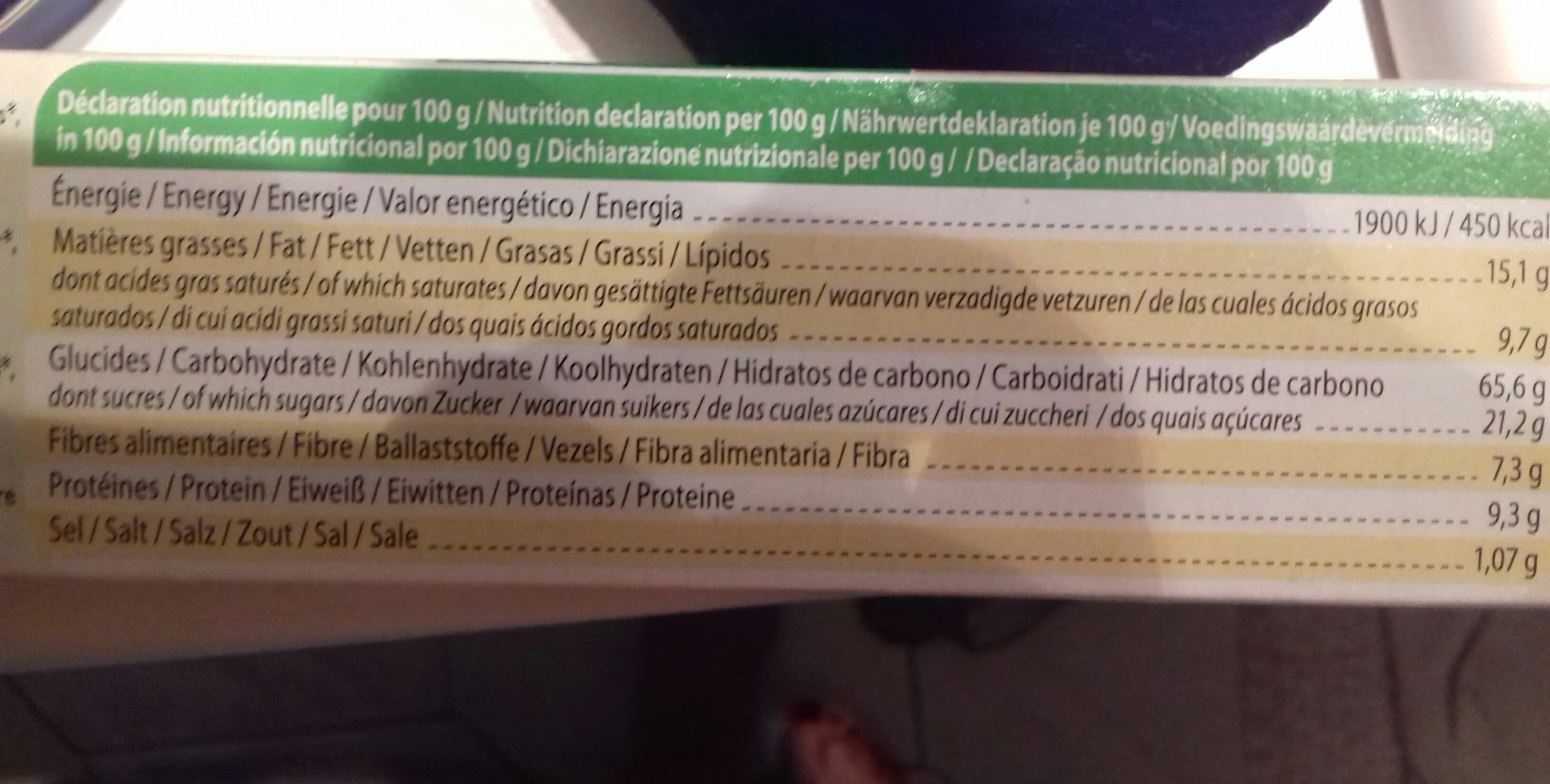 Biscuits Bouvard Petit Beurre Aux 5 céréales packshot