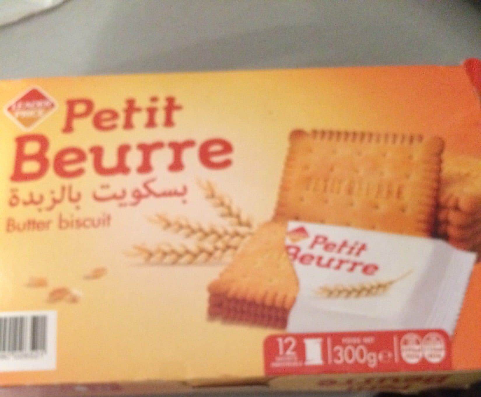 Leader Price petit beurre packshot