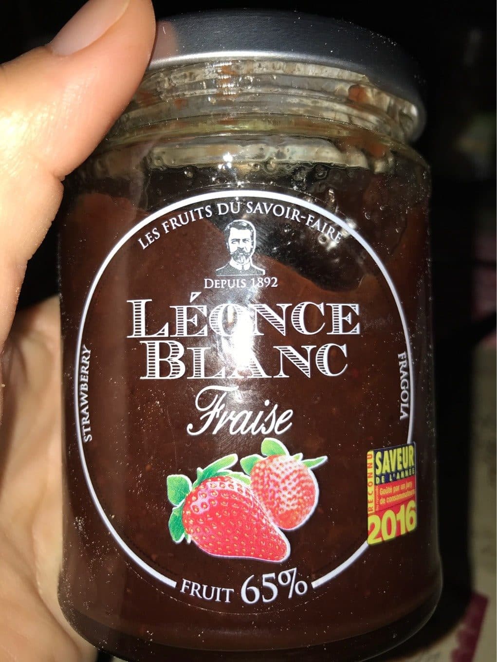 Leonce Blanc Préparation fraise 65% 330g packshot