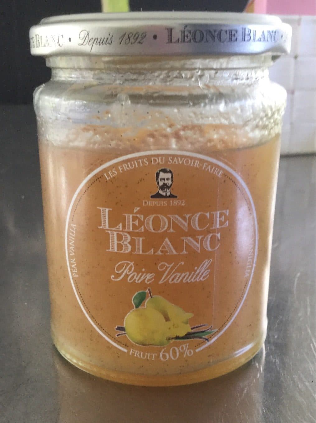 Léonce Blanc Confiture Poire Vanille packshot