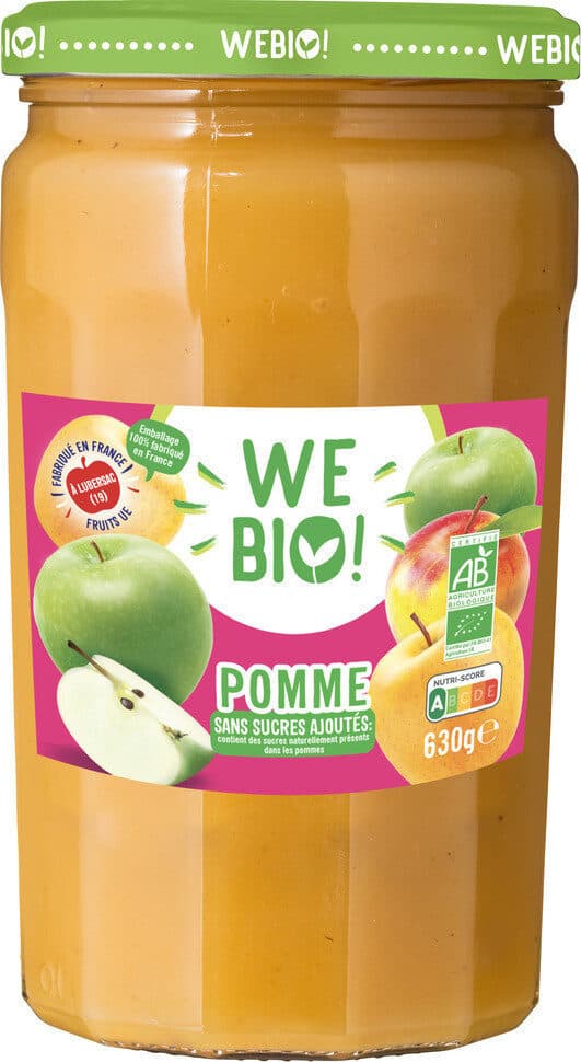 Valade Purée de Pomme BIO Sans Sucres Ajoutés packshot