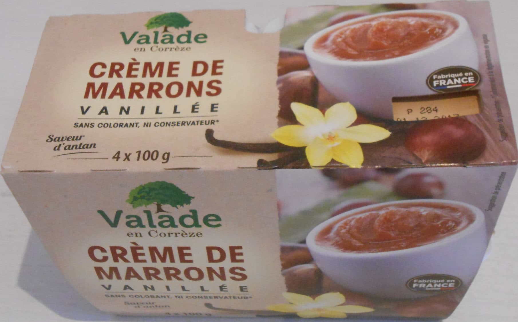 Valade Crème de marrons vanillée packshot