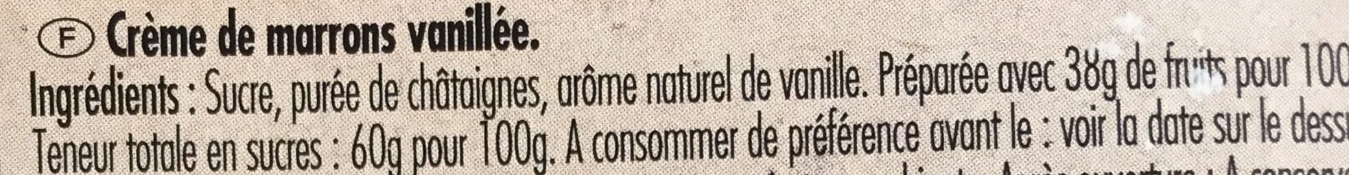 Valade en Corrèze Crème de Marrons Vanillée packshot