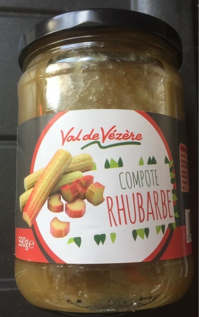 VAL de Vezere Compote de rhubarbe packshot