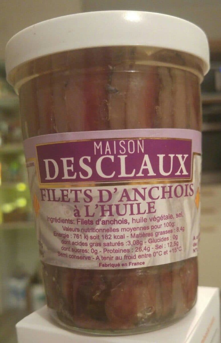 Open Food Facts Filets d'anchois à l'huile packshot