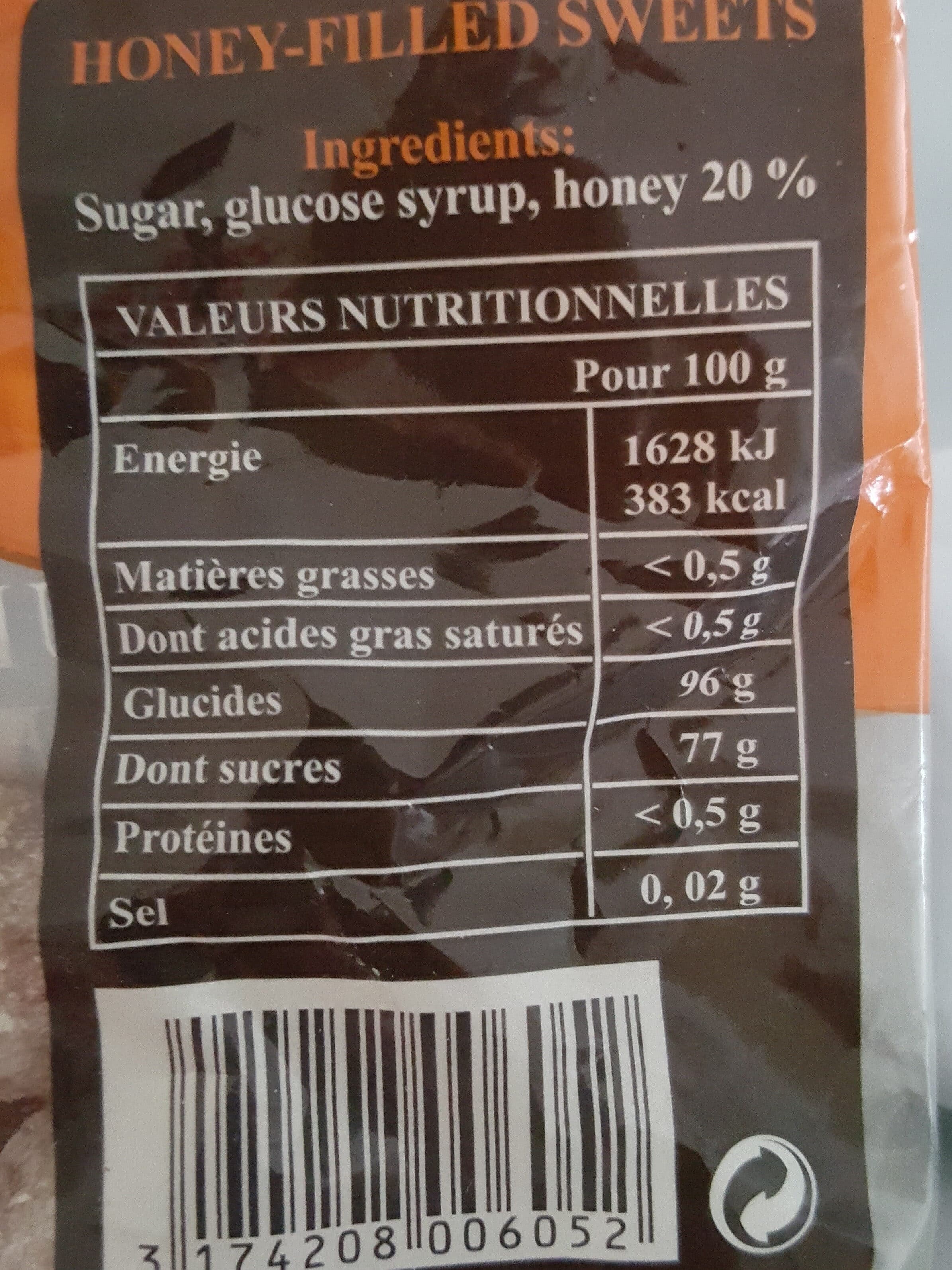 La Compagnie Apicole Perles Fourrées Au Miel 180g packshot
