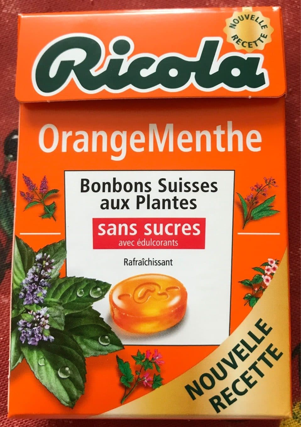Ricola Bonbons orange/menthe ss RICOLA 50g offre economique 50ans packshot